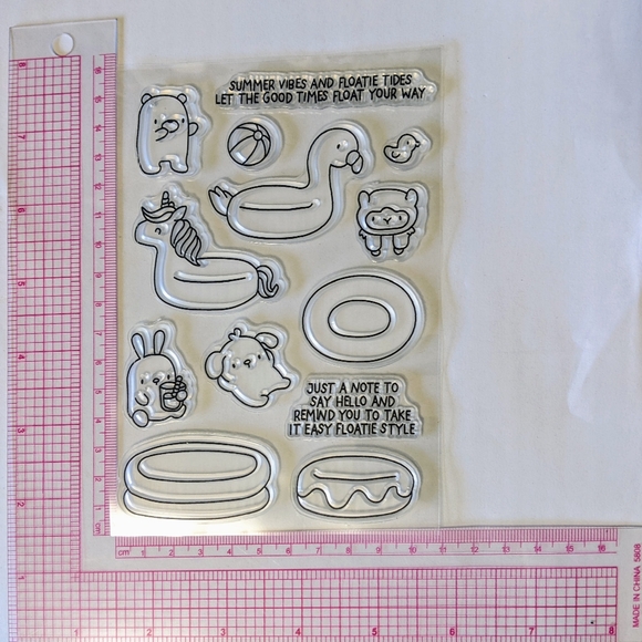 Summer Floaties Mama Elephant Stamp set - Picture 2 of 3
